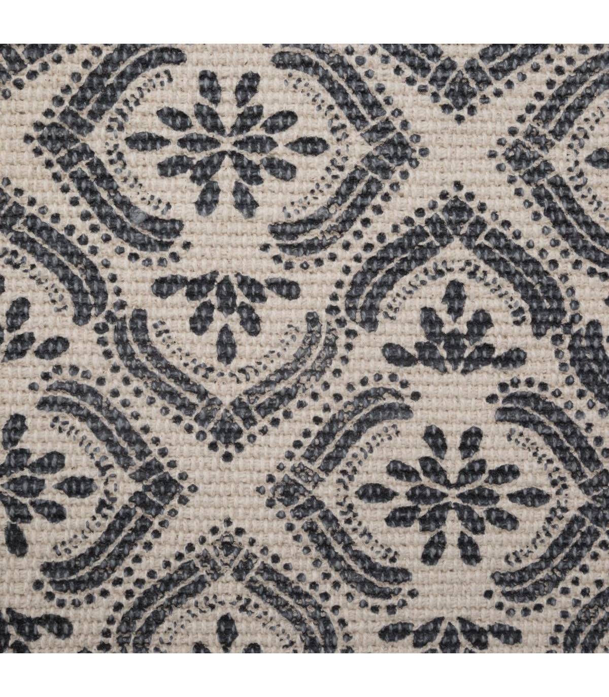 Tapis décoratif en Coton imprimé Gris Foncé 60 x 90 cm - Imagen 3