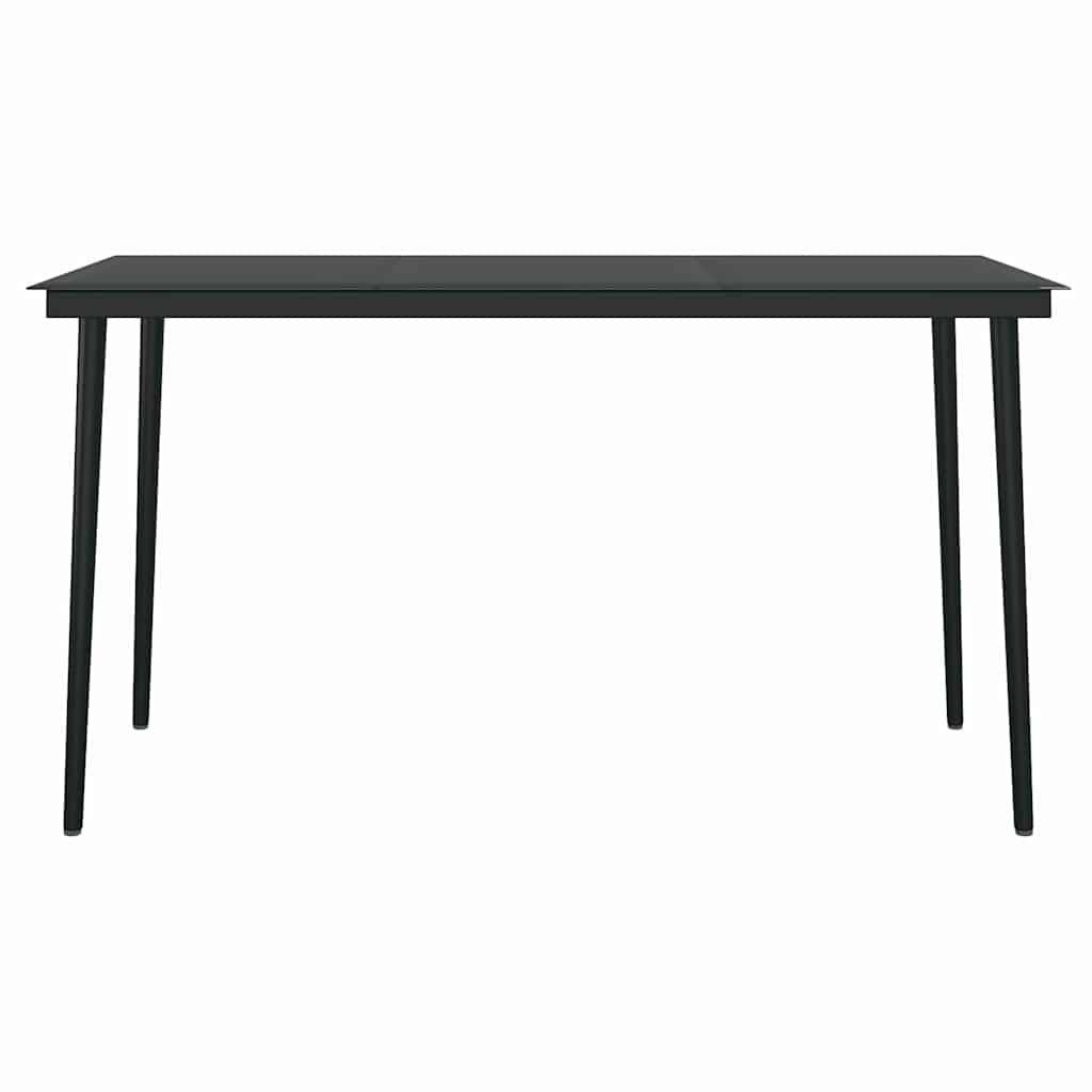 Salon de Jardin 4 Personnes Résine Tressée Grise Table Rectangulaire 140cm Coussins – ComfortXL Outdoor Living - Image 7