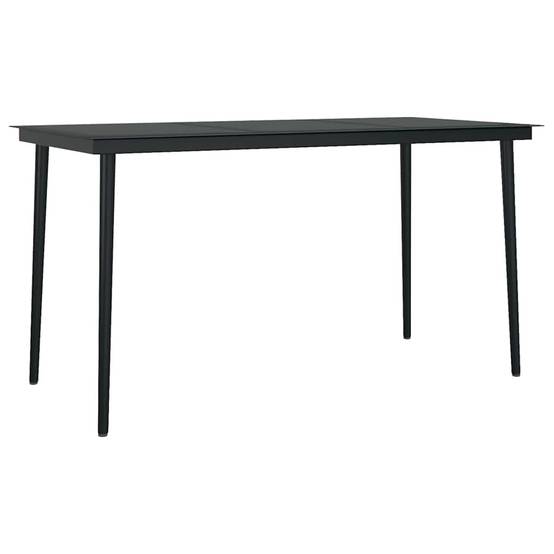 Salon de Jardin 4 Personnes Résine Tressée Grise Table Rectangulaire 140cm Coussins – ComfortXL Outdoor Living - Image 6