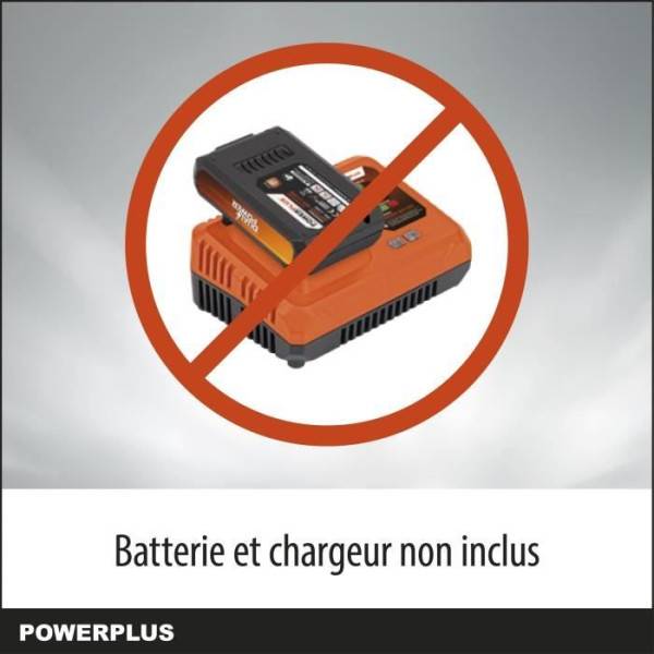 Dual Power Tronçonneuse a Batterie POWDPG7576 - 40 V,Guide de 350 mm, sans Batterie ni Chargeur - Image 5