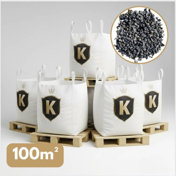 Gravillons concassés marbre bleu-gris 10/14 mm – Pack 5 Big Bag +/- 1,5T – 100 m² - Image 1
