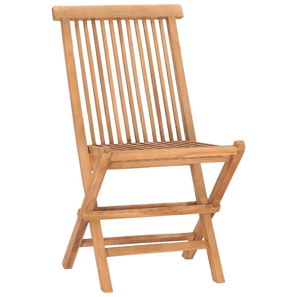 Vidaxl - Ensemble à manger d'extérieur pliable 9 pcs Bois solide de teck vidaXL 3059969 - Imagen 6