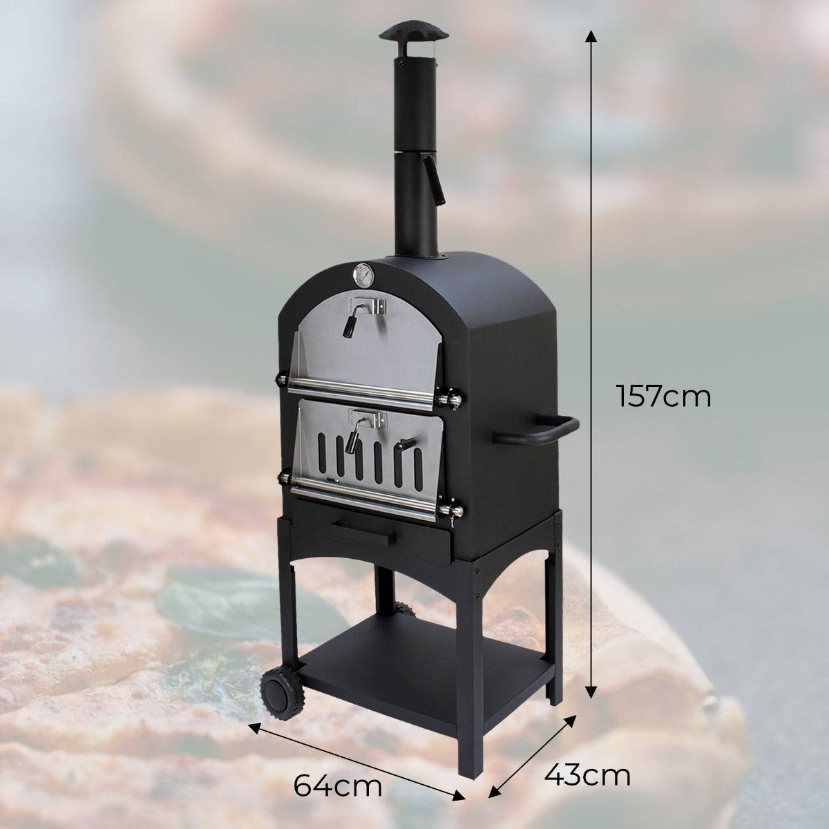 Monstershop - Four à Pizza d’Extérieur avec Housse Imperméable - Imagen 5