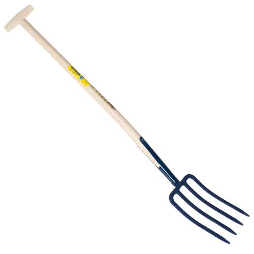 Outils Perrin - Fourche à bêcher à soie 4 dents 30 manche béquille tournée Outils Perrin