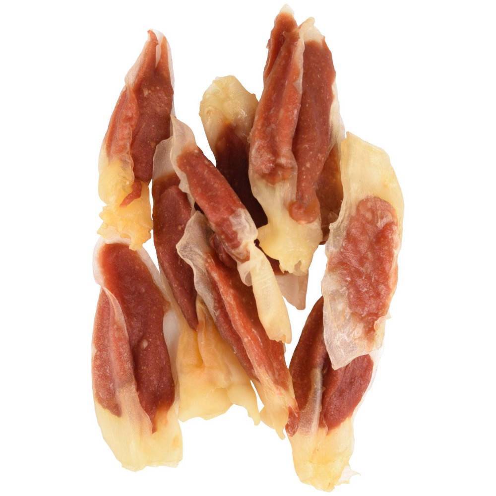 Friandise lamelles de lapin enveloppé de canard Hapki BBQ pour chien 85 g sans gluten - Imagen 1