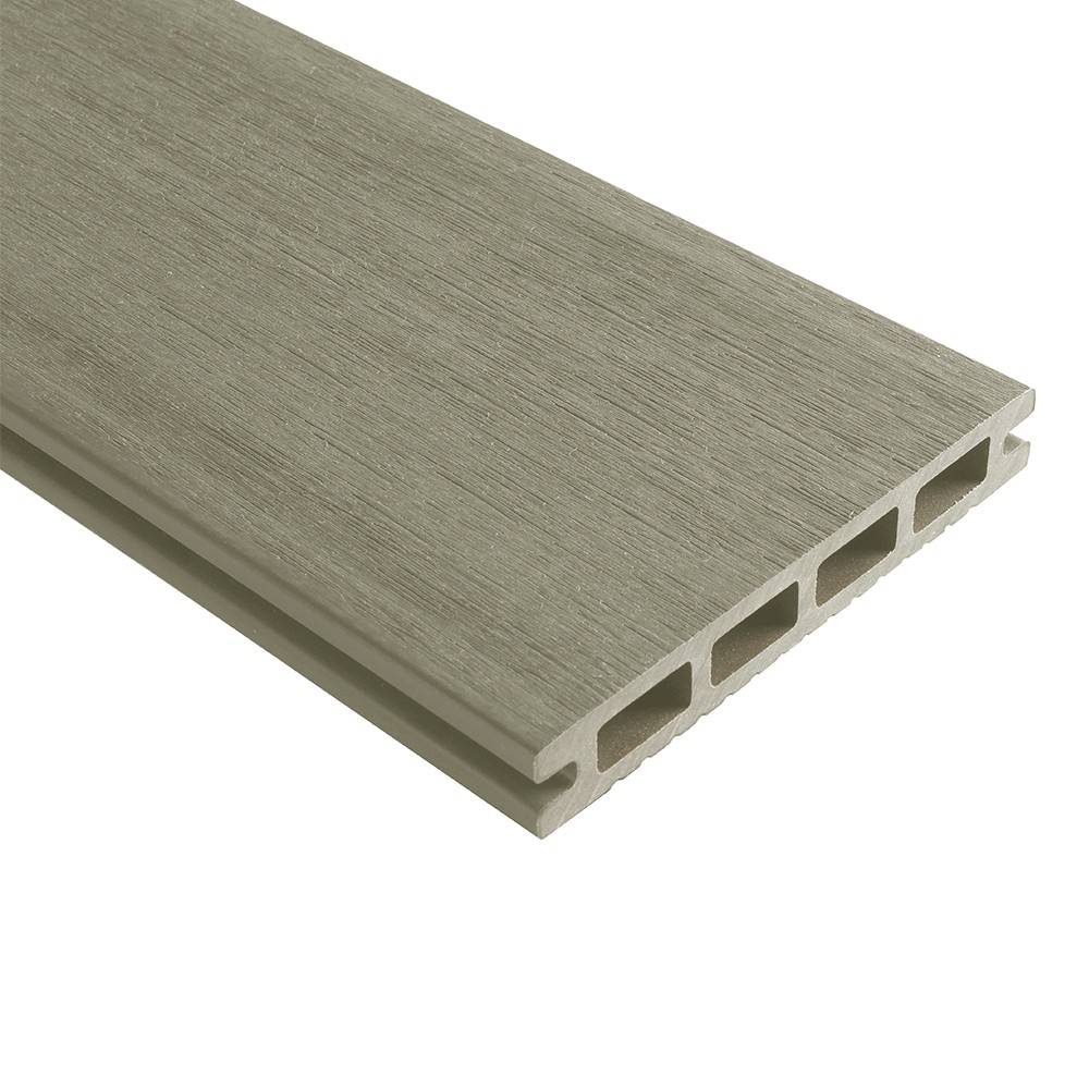 Kit Terrasse Composite NAVIA 30m² - gris clair - 91 lames de terrasse (220 x 14.5 x 2.2 cm) - Fixation par Clips - Terrasse - Imagen 3