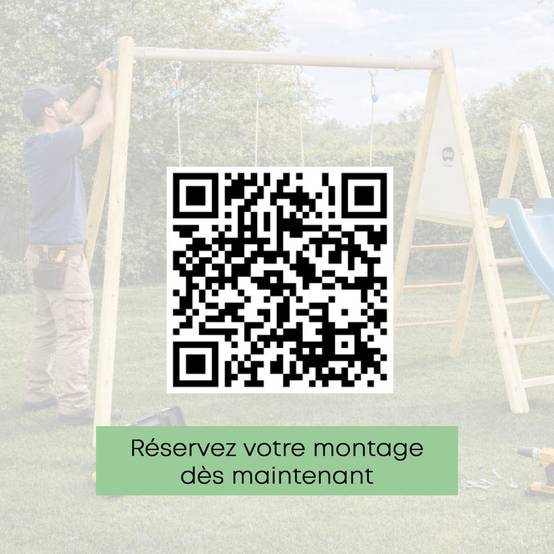 Balançoire en bois 2,30 m Topwood MILU - 4 enfants - Image 5