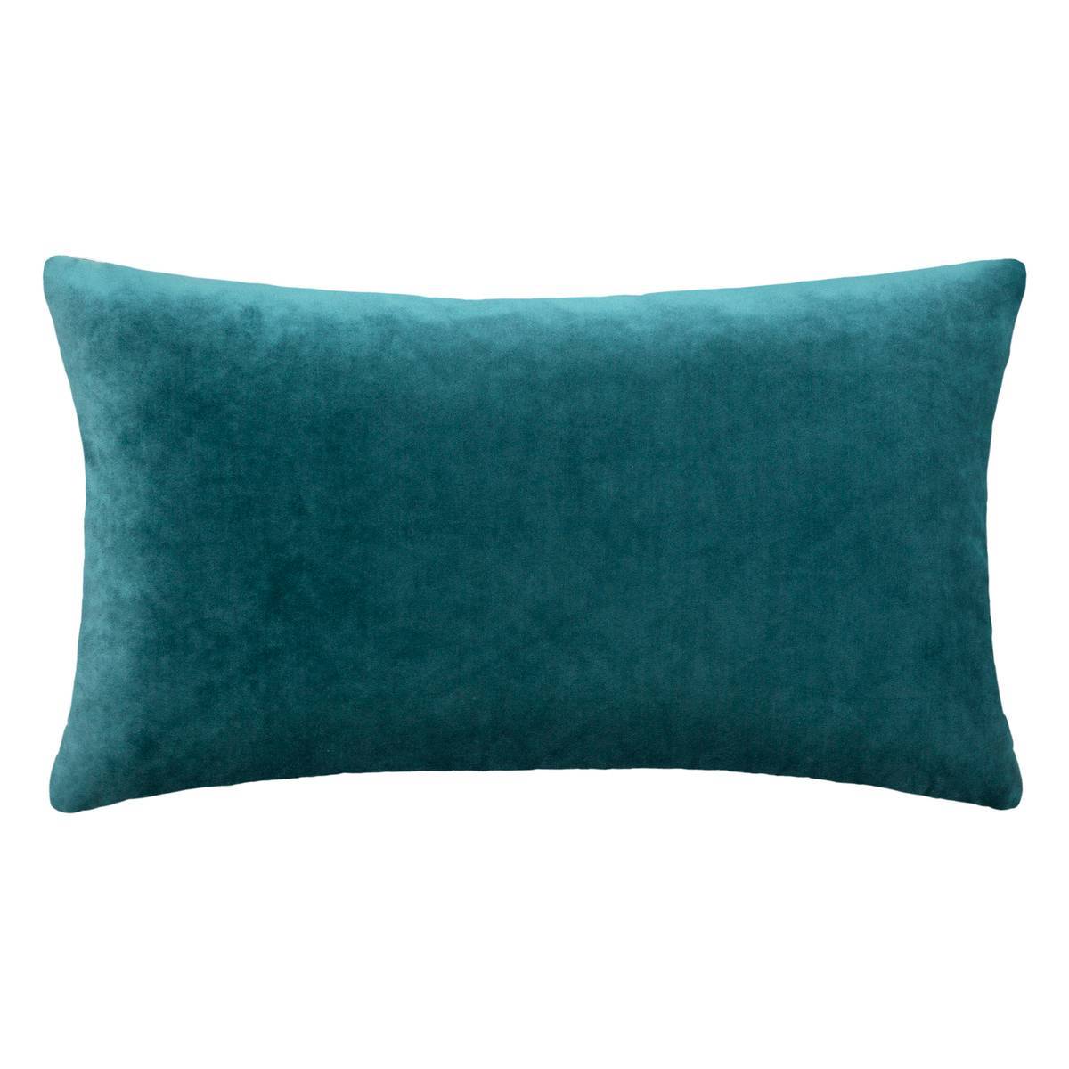 Atmosphera - Coussin "Dolce" velours bleu canard 38x58cm - Atmosphera Créateur d'intérieur - Imagen 2
