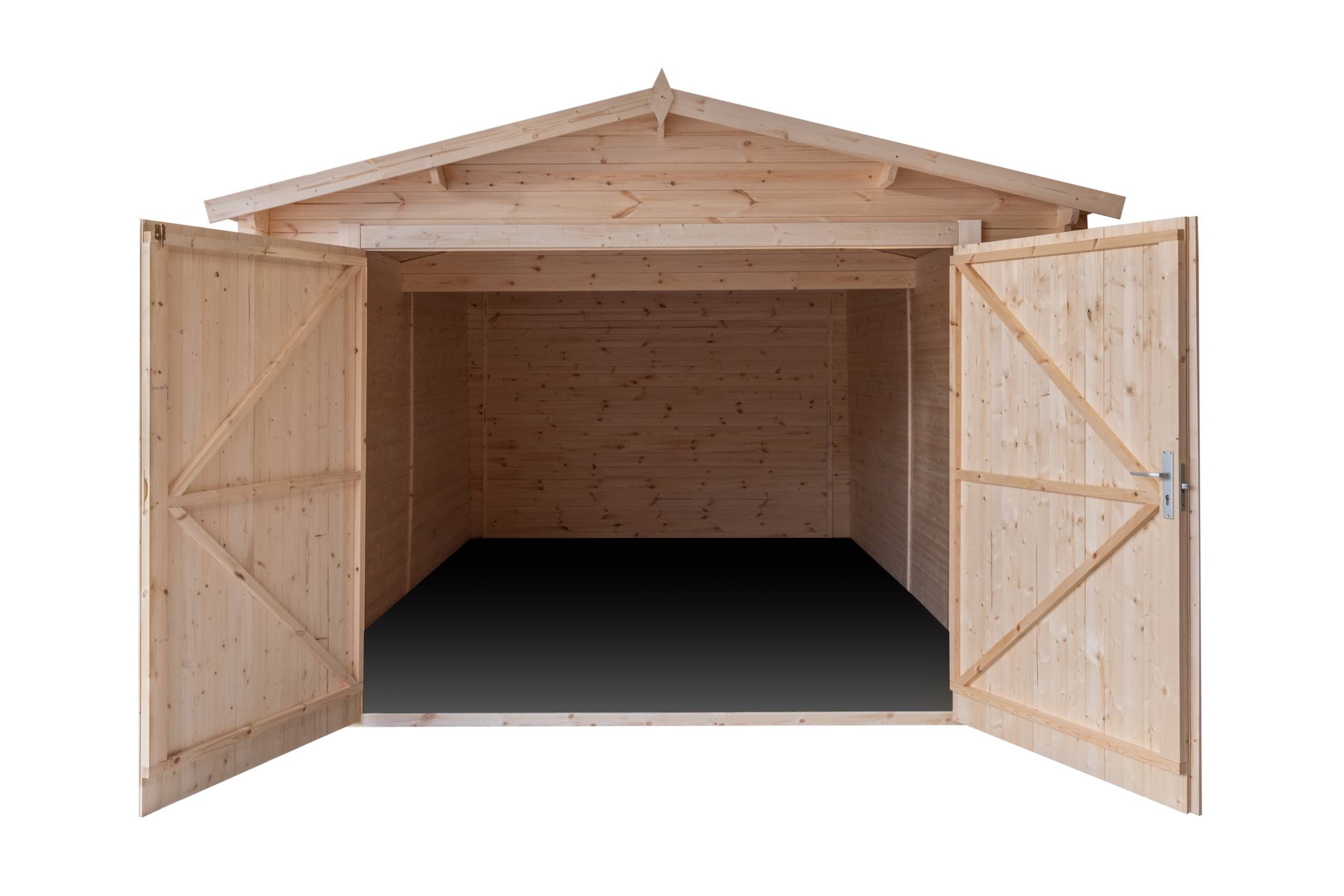 Gartflex - Garage en bois, surface utile 17.42m², 580x340cm, ep 28mm,  INT013 / GARTFLEX - Image 5