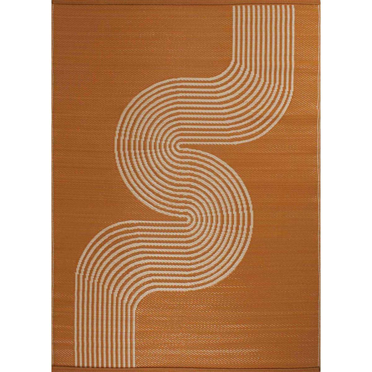 Jardindeco - Tapis extérieur en polypropylène Spargi 1743 terra 120 x 160 cm - Imagen 1