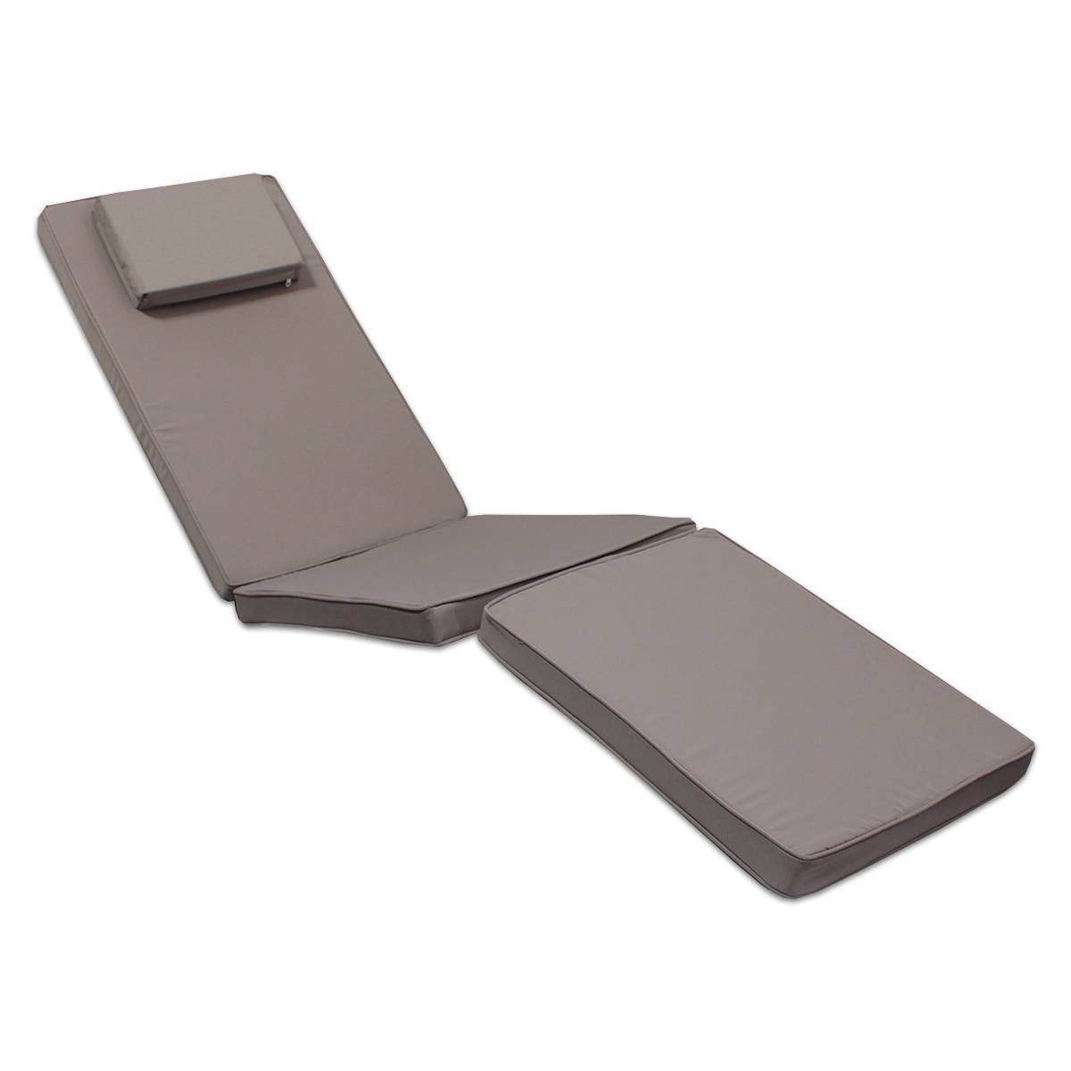 Matelas taupe pour chaise longue - TECK'Attitude - Imagen 1