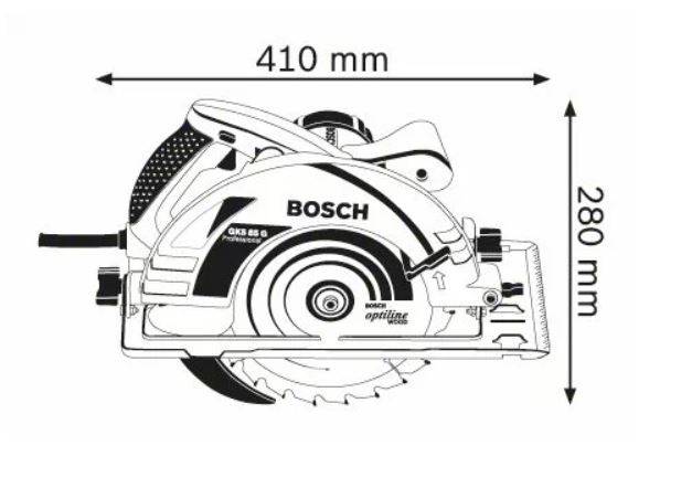 Bosch Professional - Scie circulaire 2200W GKS 85 G Professional + coffret L-BOXX - BOSCH - 060157A901 - Imagen 3