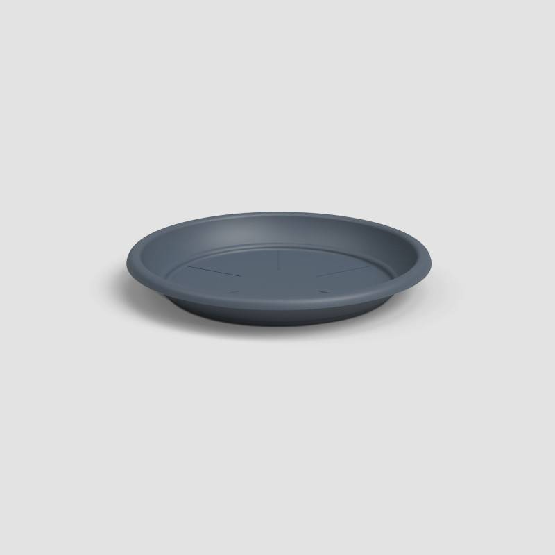 Artevasi - Soucoupe ronde plastique bleu ardoise Ø 22 cm - ARTEVASI