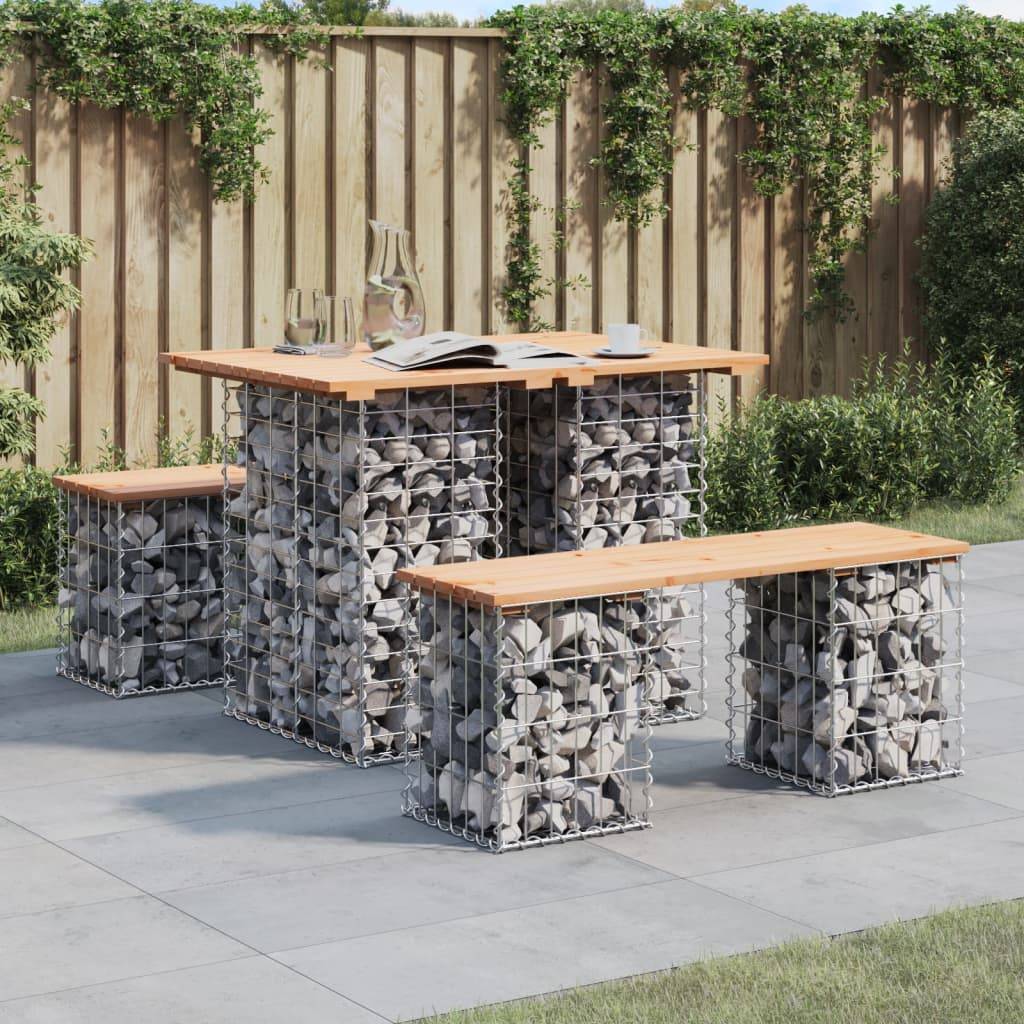 Maison Chic - Banc de jardin - Banc d'extérieur - Banquette design de gabion 100x70x72 cm bois massif de pin-JU13951 - Imagen 2