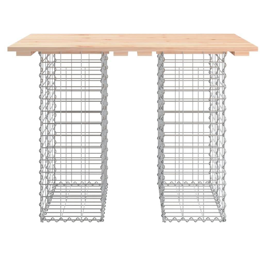 Maison Chic - Banc de jardin - Banc d'extérieur - Banquette design de gabion 100x70x72 cm bois massif de pin-JU13951 - Imagen 3