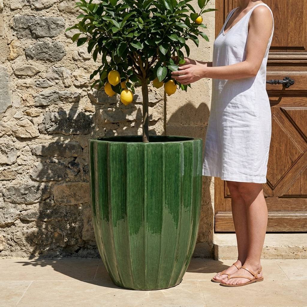 Pot HUGO 36x50cm vert jungle - Image 2