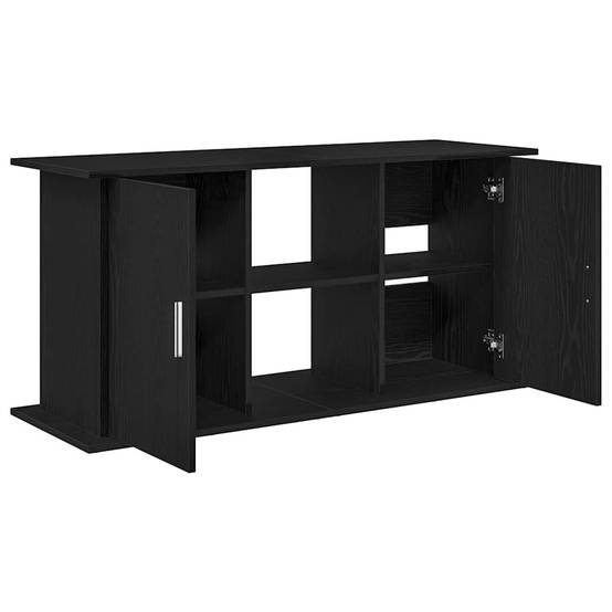 Support pour aquarium Chêne Noir avec Rangement Asymétrique 121x41x58 cm - ComfortXL Outdoor Living - Image 8