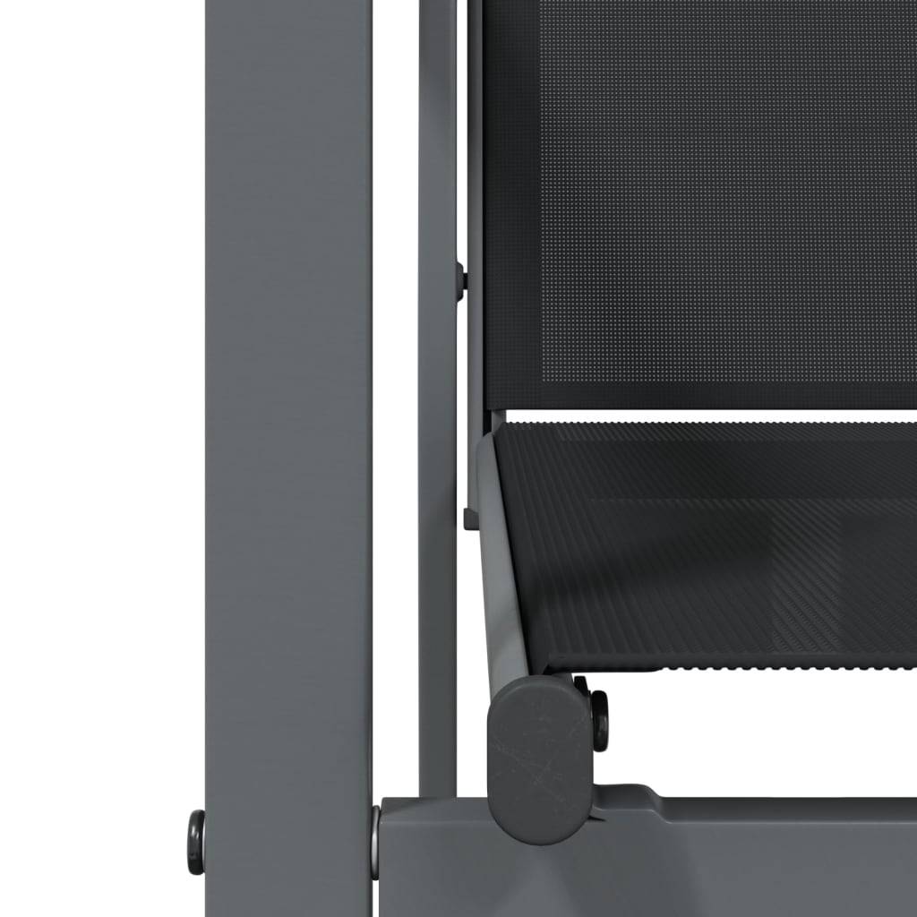 Prolenta Premium - Lot de 2 Chaise bois composite Bellingham Noir 55 X 61,5 X 90 cm - P87210N - Image 5