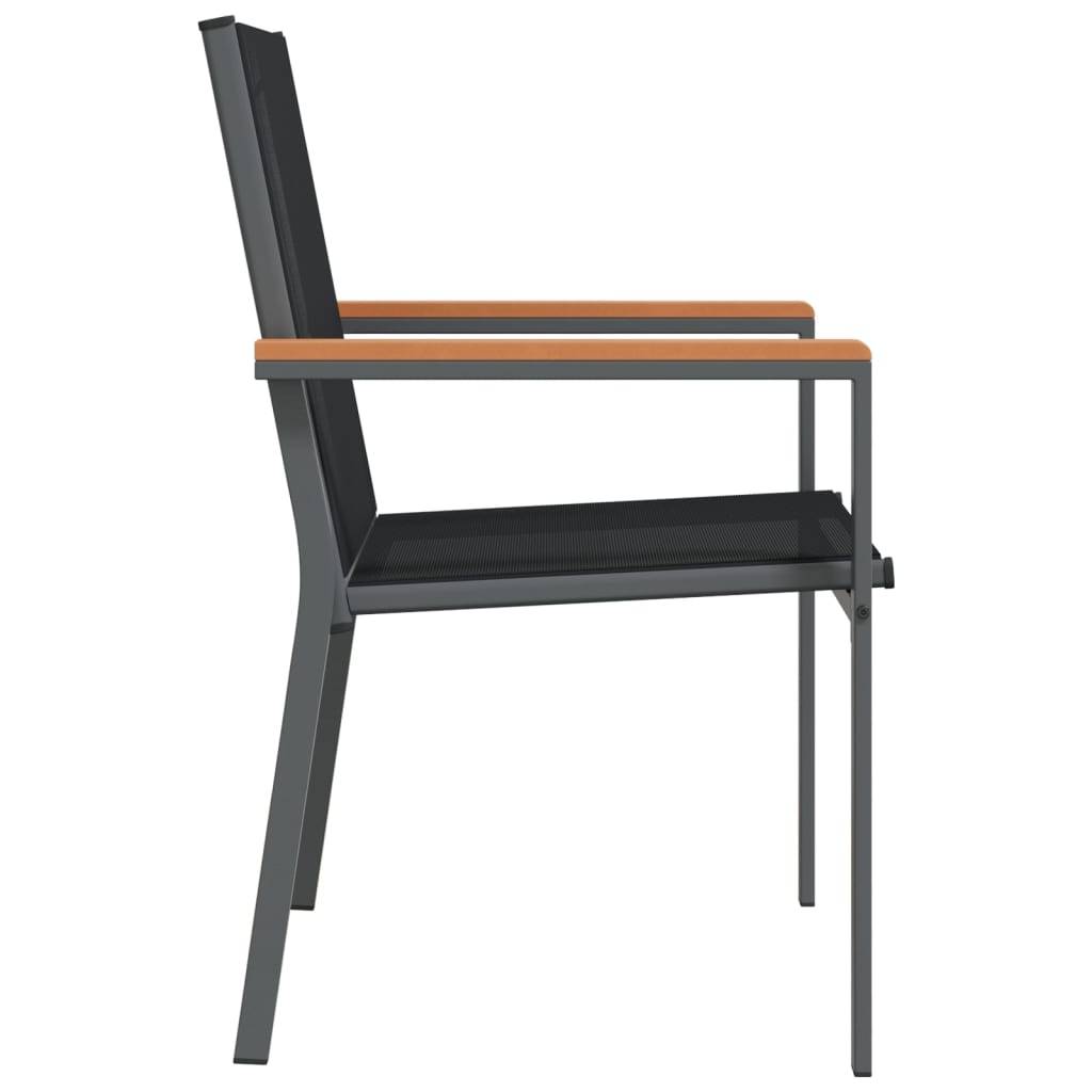 Prolenta Premium - Lot de 2 Chaise bois composite  Bellingham Noir 55 X 61,5 X 90 cm  - P87210N - Image 3