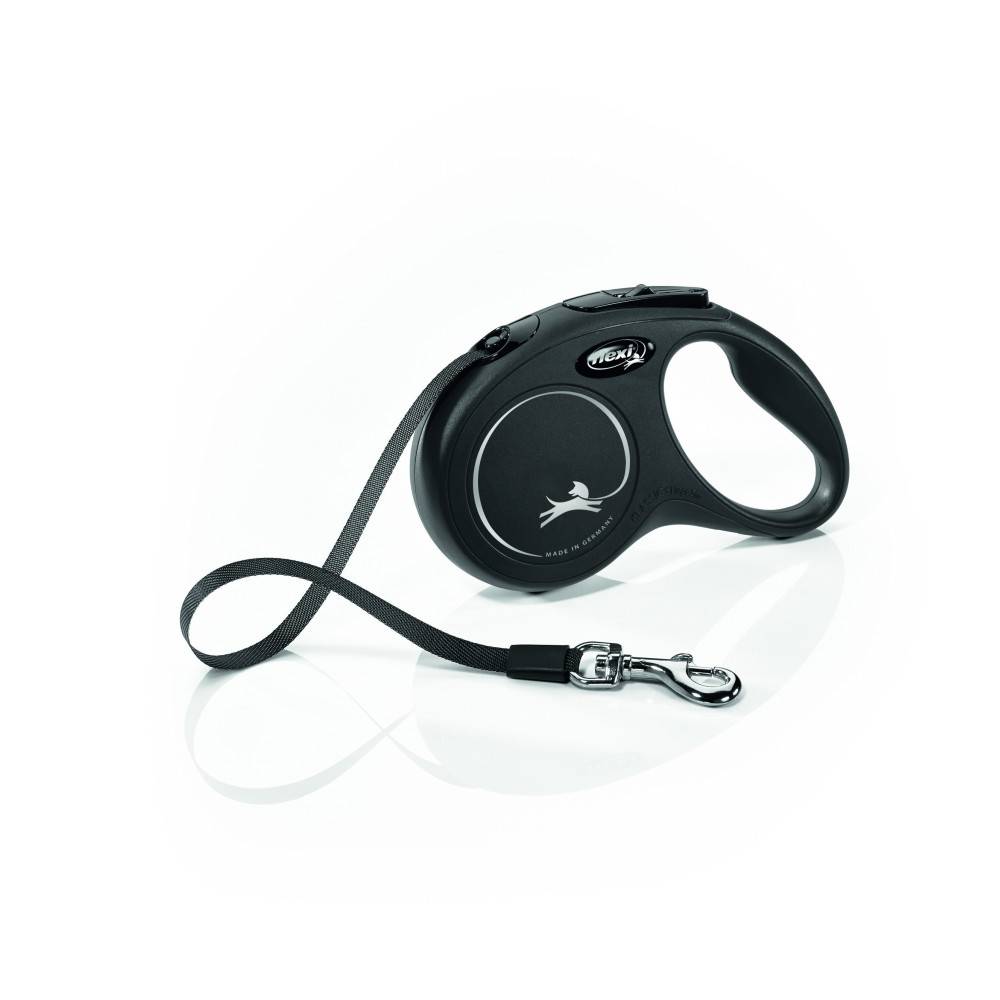 Flexi - Laisse sangle 5 mètres S noir laisse pour chien Max 15 KG - Imagen 4