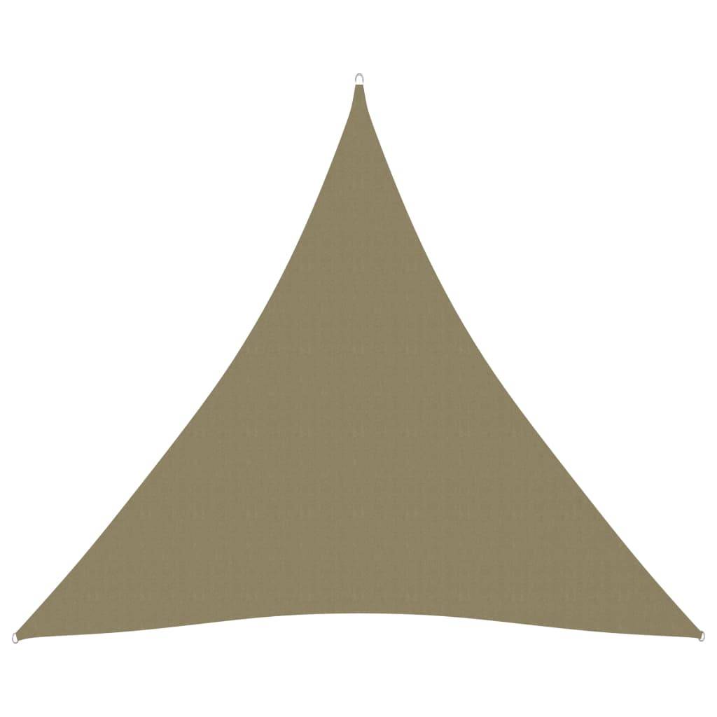 Helloshop26 - Voile toile d'ombrage parasol tissu oxford triangulaire 3 x 3 x 3 m beige - Imagen 1
