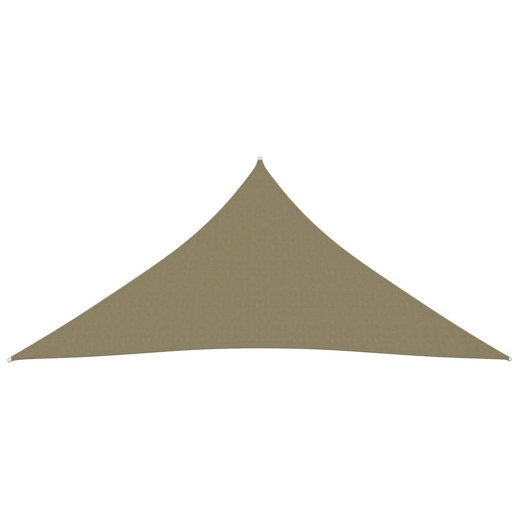 Helloshop26 - Voile toile d'ombrage parasol tissu oxford triangulaire 3 x 3 x 3 m beige - Imagen 2