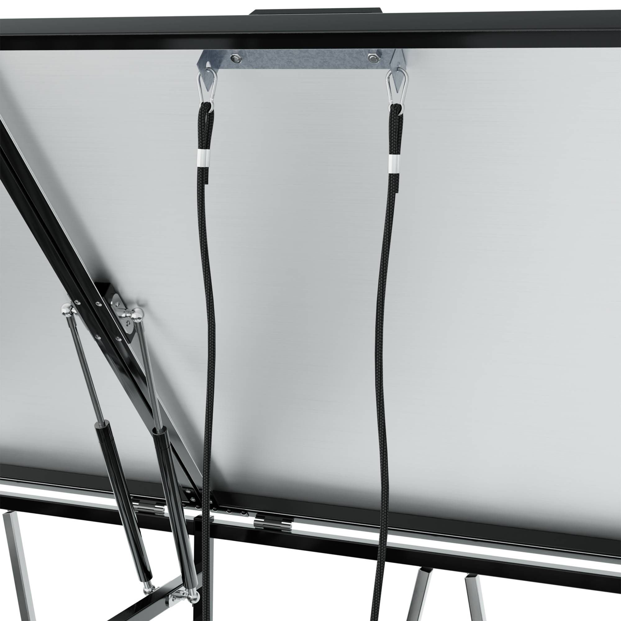 ComfortXL - Cache-poubelle double acier imitation bois extérieur couvercle hydraulique noir 131cm - ComfortXL Outdoor Living - Image 6