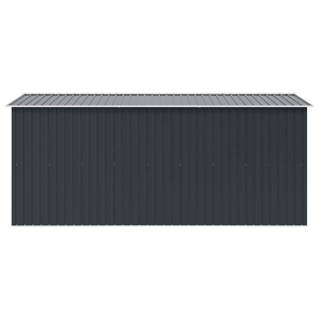 Vidaxl - Abri de jardin 257x392x181 cm Métal Anthracite 10.1m² vidaXL 143346 - Image 8