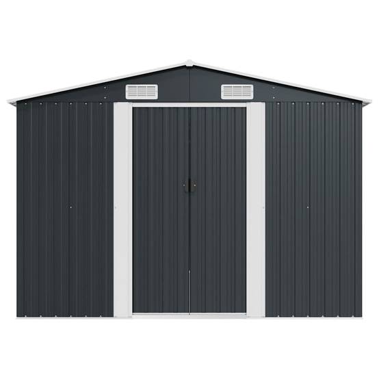 Vidaxl - Abri de jardin 257x392x181 cm Métal Anthracite vidaXL 143346 - Image 6