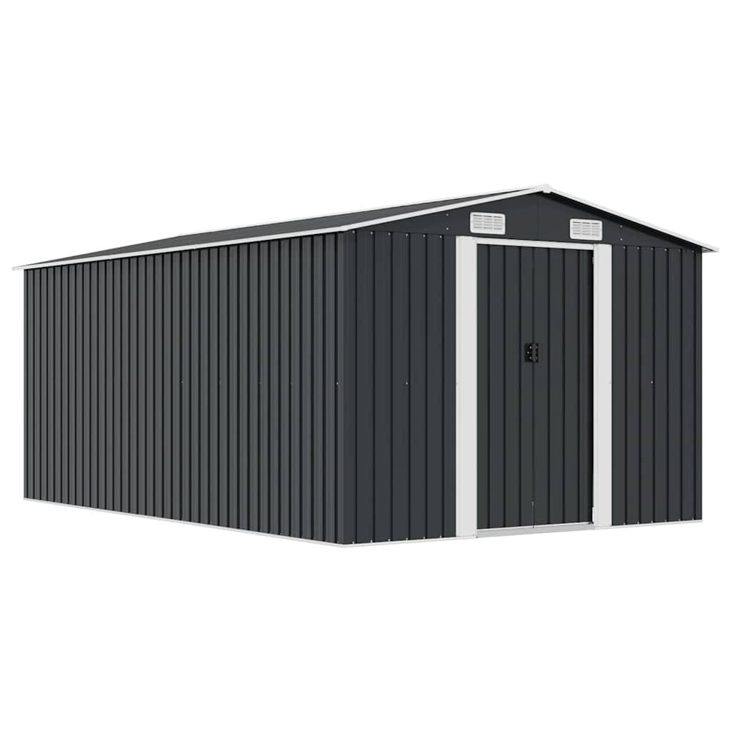 Vidaxl - Abri de jardin 257x392x181 cm Métal Anthracite vidaXL 143346 - Image 1