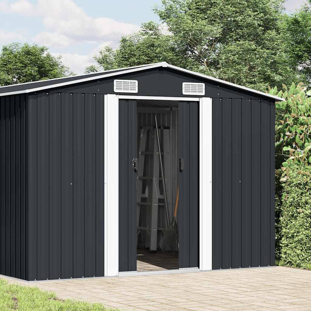 Vidaxl - Abri de jardin 257x392x181 cm Métal Anthracite vidaXL 143346 - Image 2