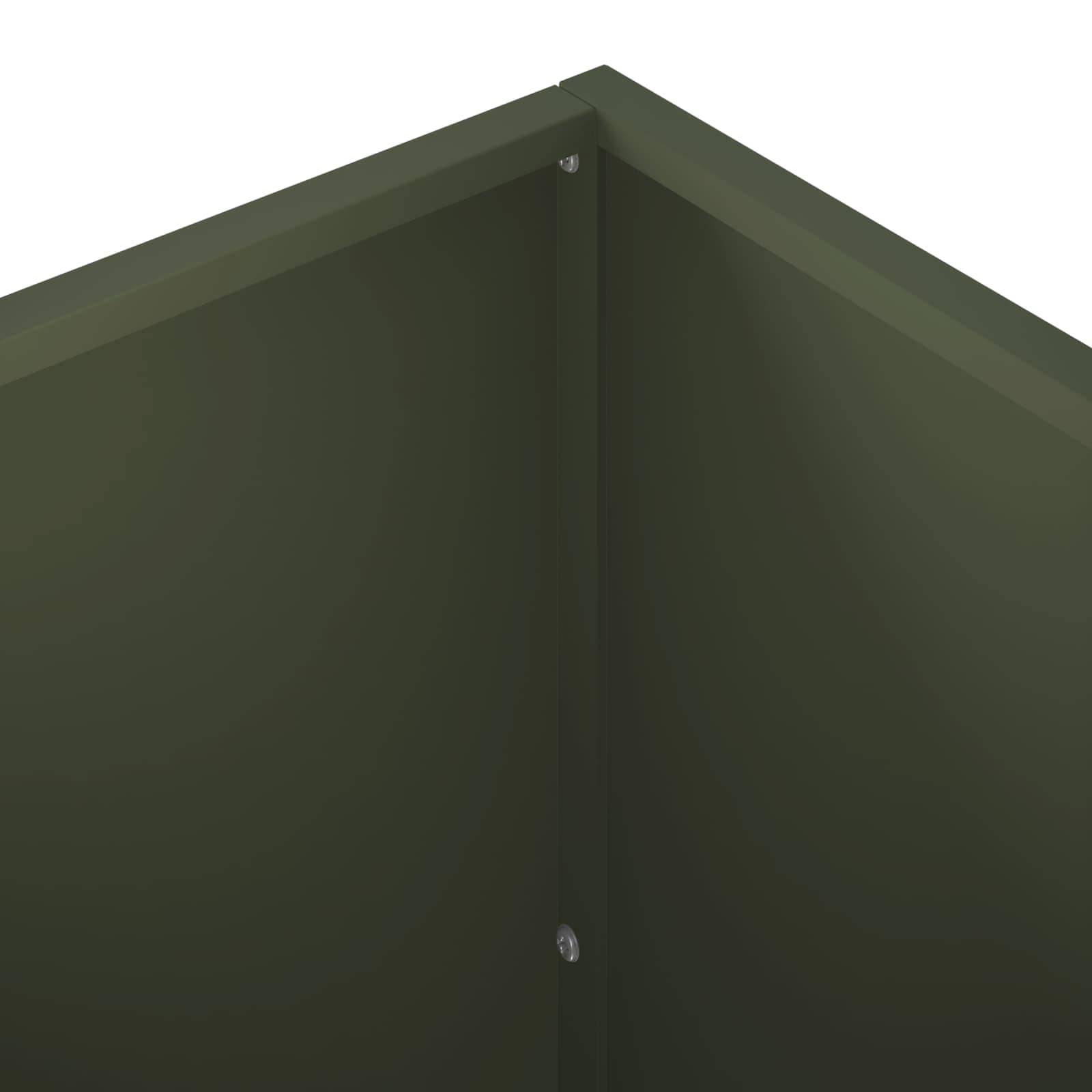 Vidaxl - Cache-pot de jardin 2 pc Vert olive 100 x 50 x 50 cm vidaXL 8005281 - Image 7