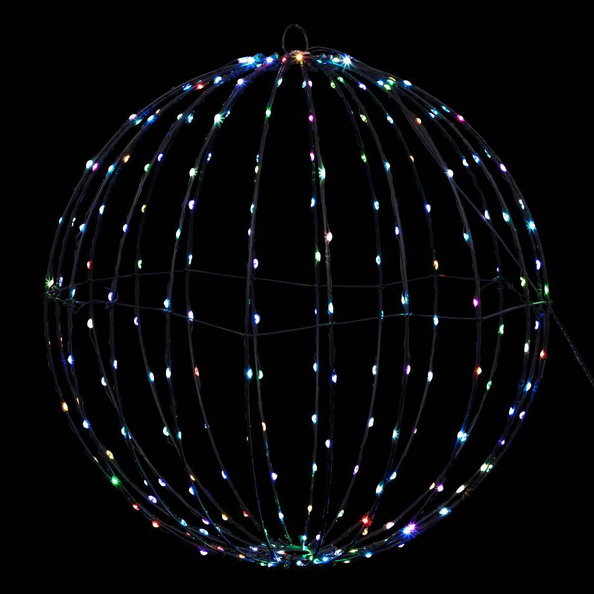 Fééric Lights & Christmas - Décoration électrique d extérieur boule D40cm 240 LED à changement de couleurs avec transfo FEERIC LIGHTS & CHRISTMAS - Imagen 2