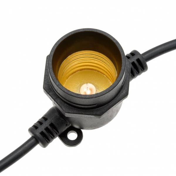 Lotti - Guirlande guinguette vintage extérieur filament spirale blanc chaud basse tension 36V 5M 10 LED extensible Lotti - Imagen 7