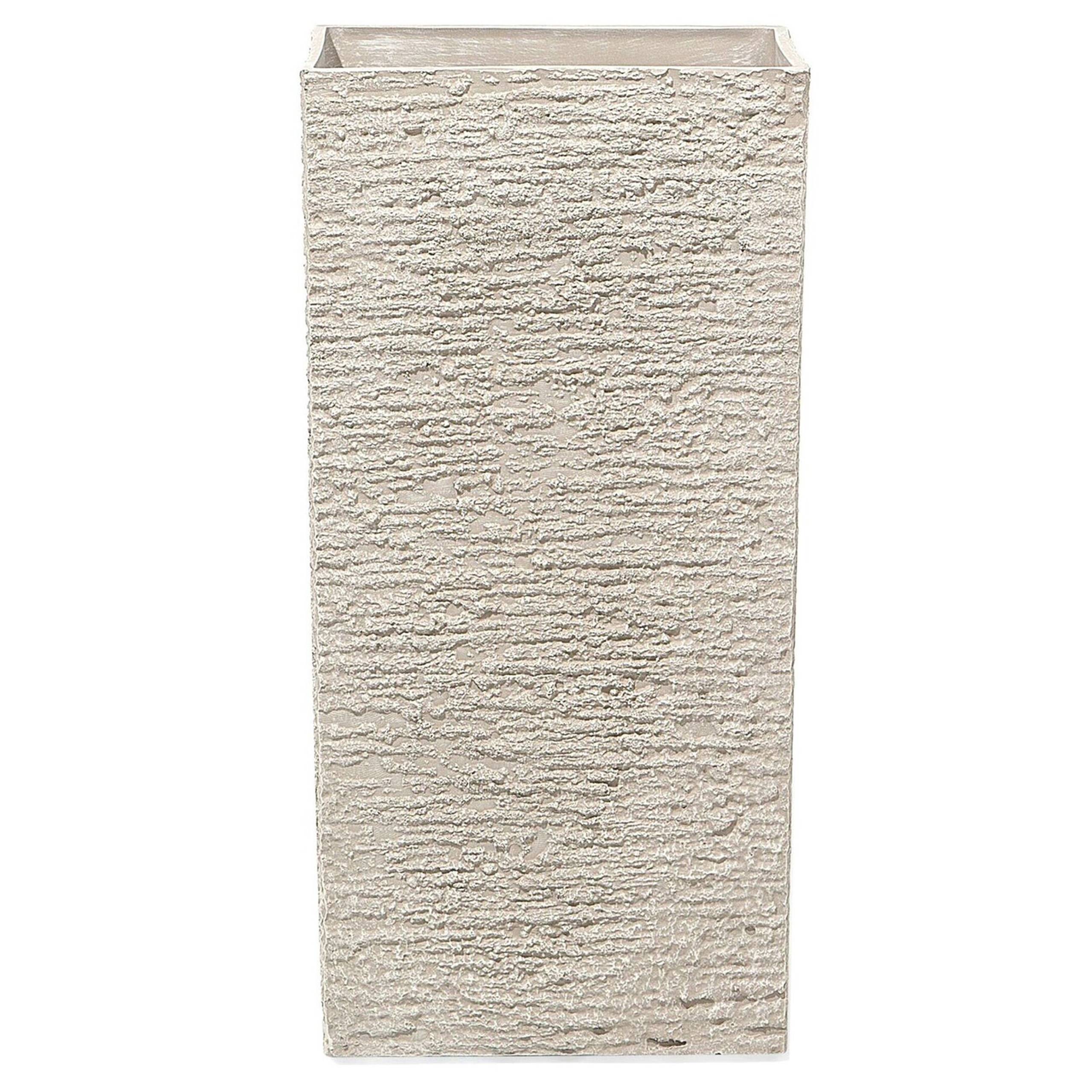 Beliani - Cache-pot d'extérieur Fibre d'argile Beige TENNO - 35x35x70- Beliani - Image 2