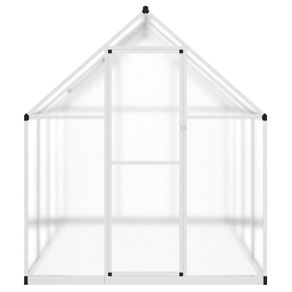 PANGIVO - Serre aluminium et polycarbonate argenté 224 x 169 x 195 cm - PANGIVO - Image 3