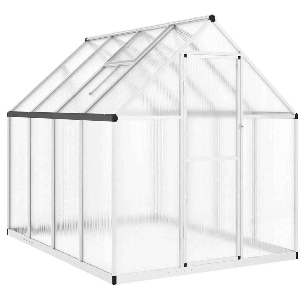 PANGIVO - Serre aluminium et polycarbonate argenté 224 x 169 x 195 cm - PANGIVO - Image 2