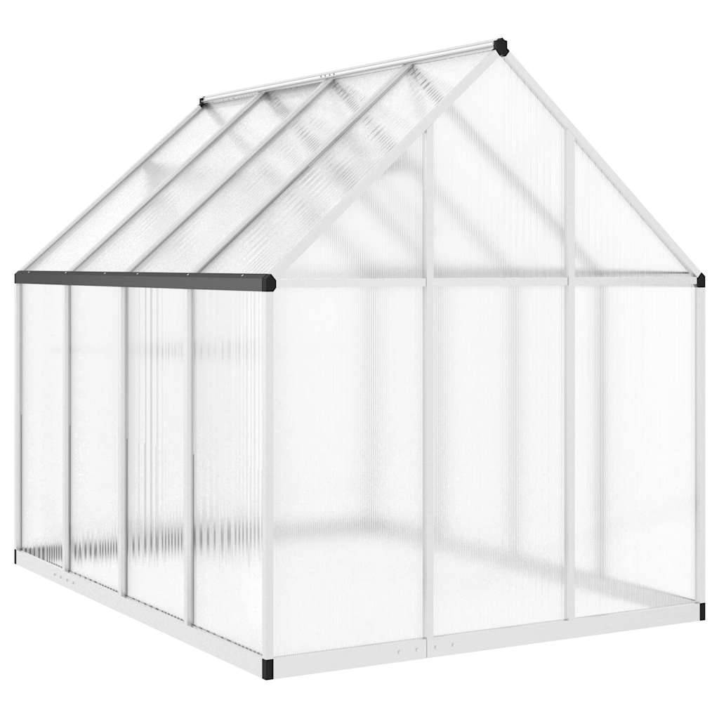 PANGIVO - Serre aluminium et polycarbonate argenté 224 x 169 x 195 cm - PANGIVO - Image 5