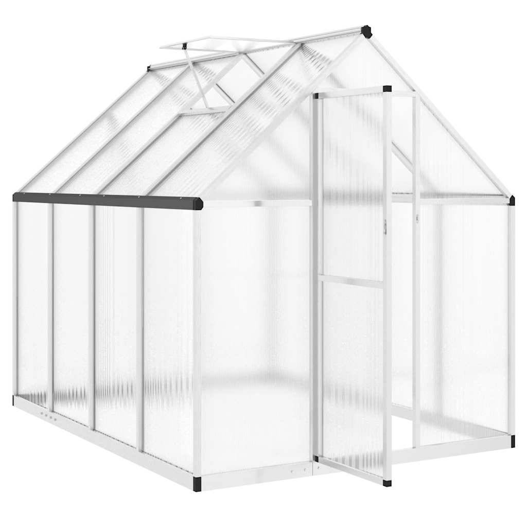 PANGIVO - Serre aluminium et polycarbonate argenté 224 x 169 x 195 cm - PANGIVO - Image 6