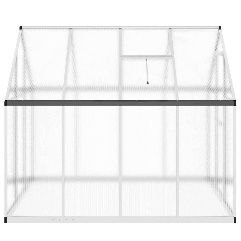 PANGIVO - Serre aluminium et polycarbonate argenté 224 x 169 x 195 cm - PANGIVO - Image 4