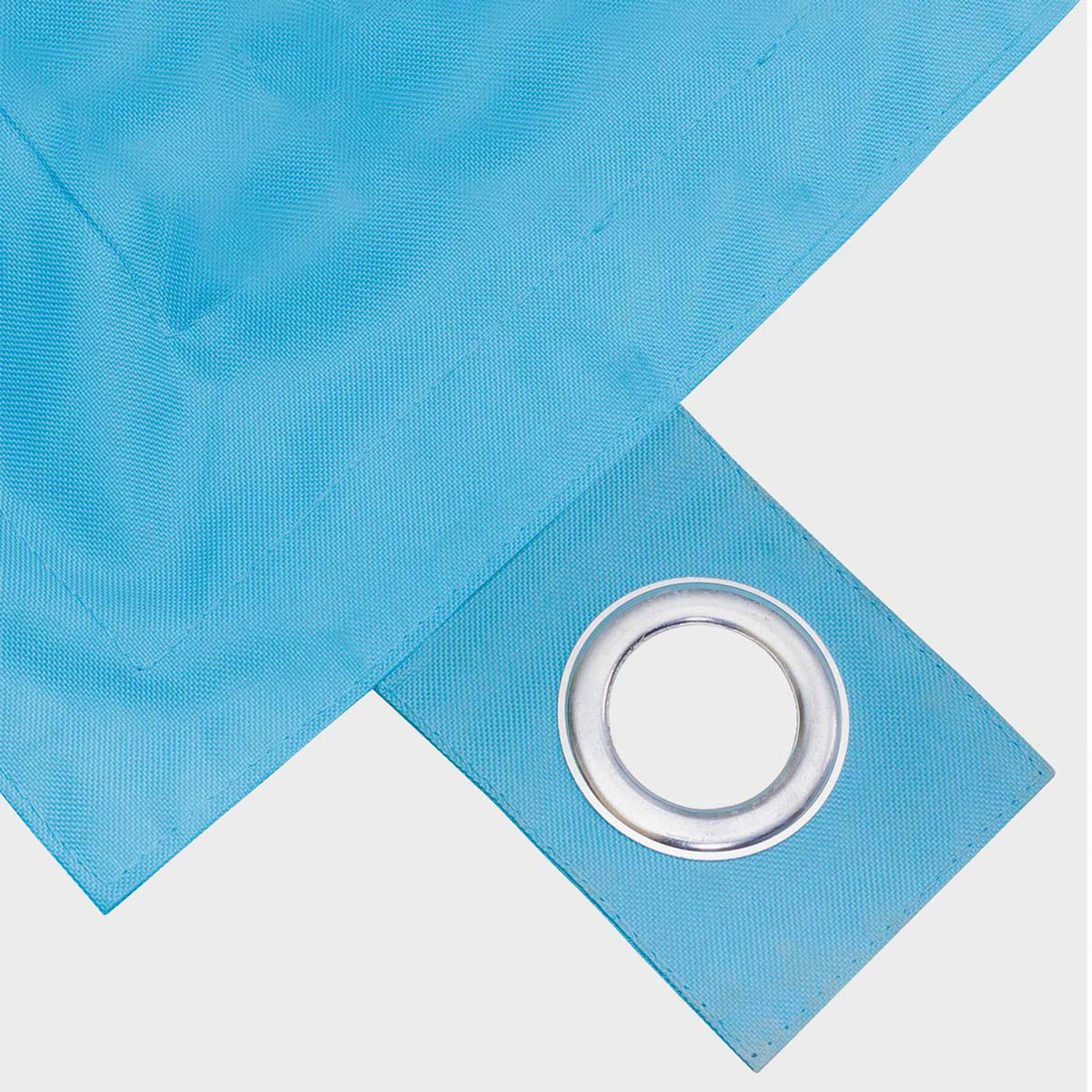 Oviala - Housse vide de pouf de jardin en polyester azul 140 x 120 cm Solys - Oviala - Imagen 3