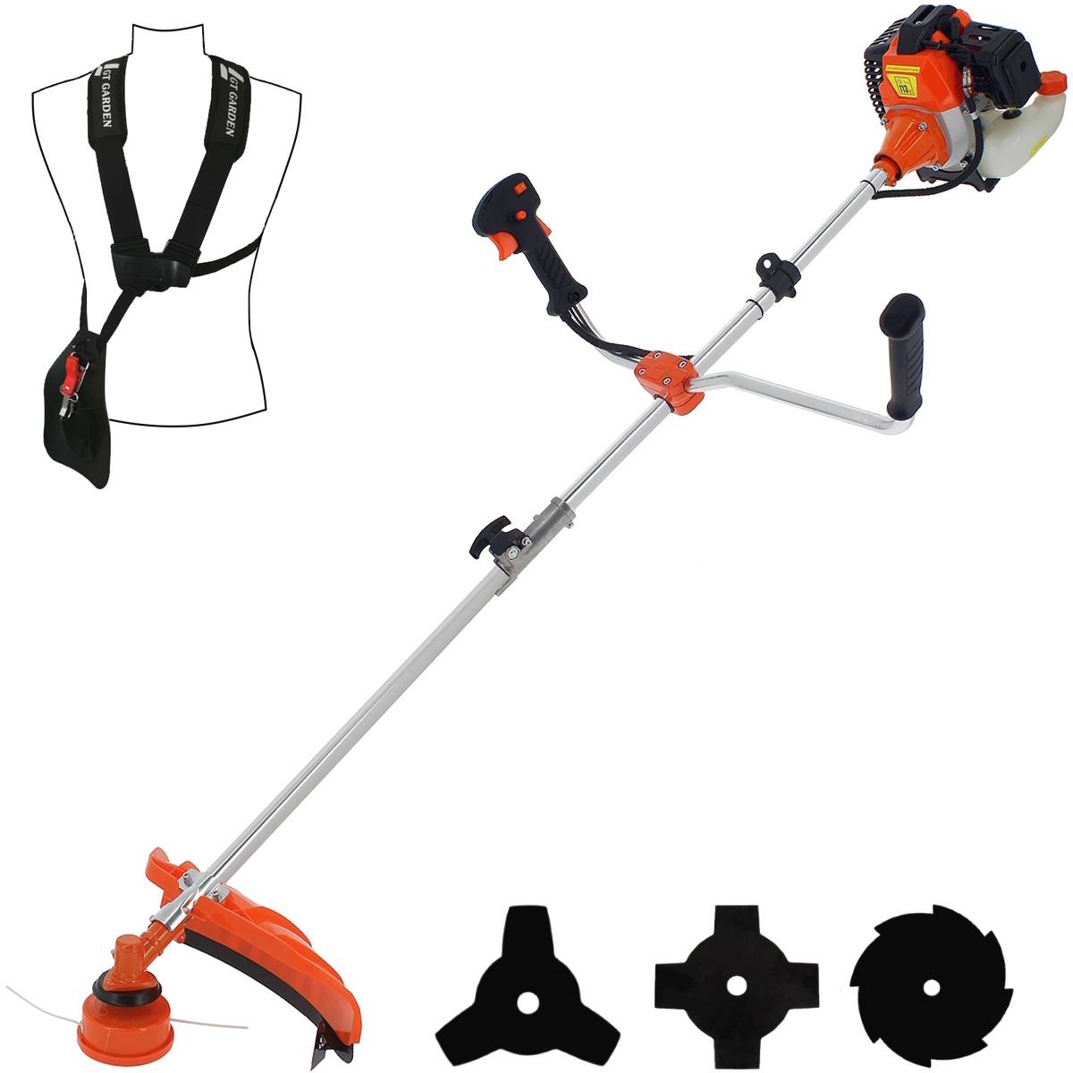 Gt Garden - Débroussailleuse thermique, 52 cm3, 3 CV - GT GARDEN - Image 1
