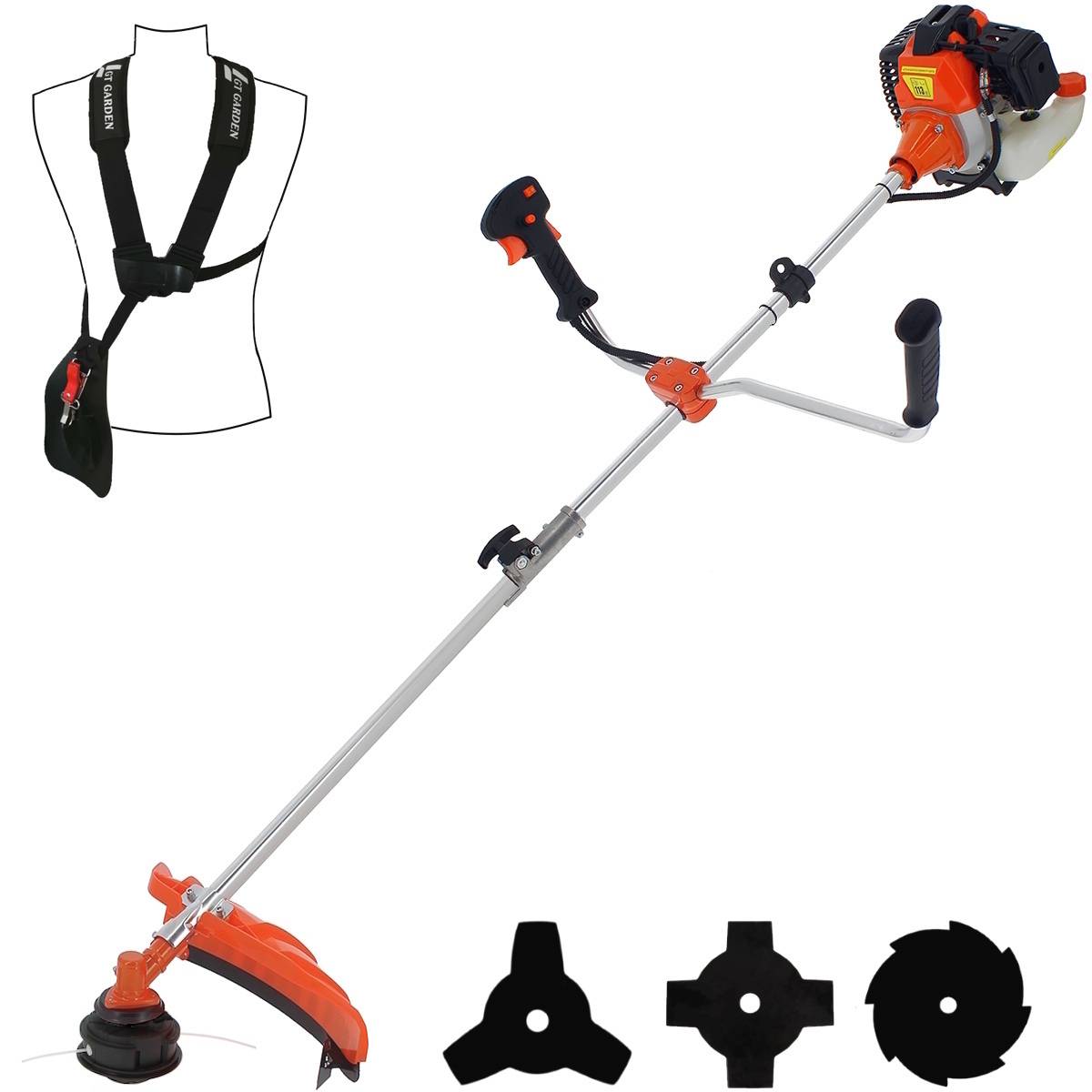 Gt Garden - Débroussailleuse thermique, 52 cm3, 3 CV - GT GARDEN