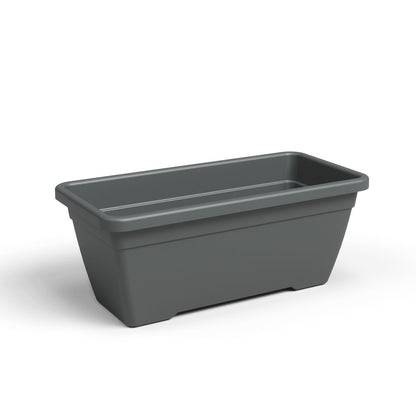 Artevasi - Jardinère Venezia plastique anthracite 50 x 16,3 cm - ARTEVASI