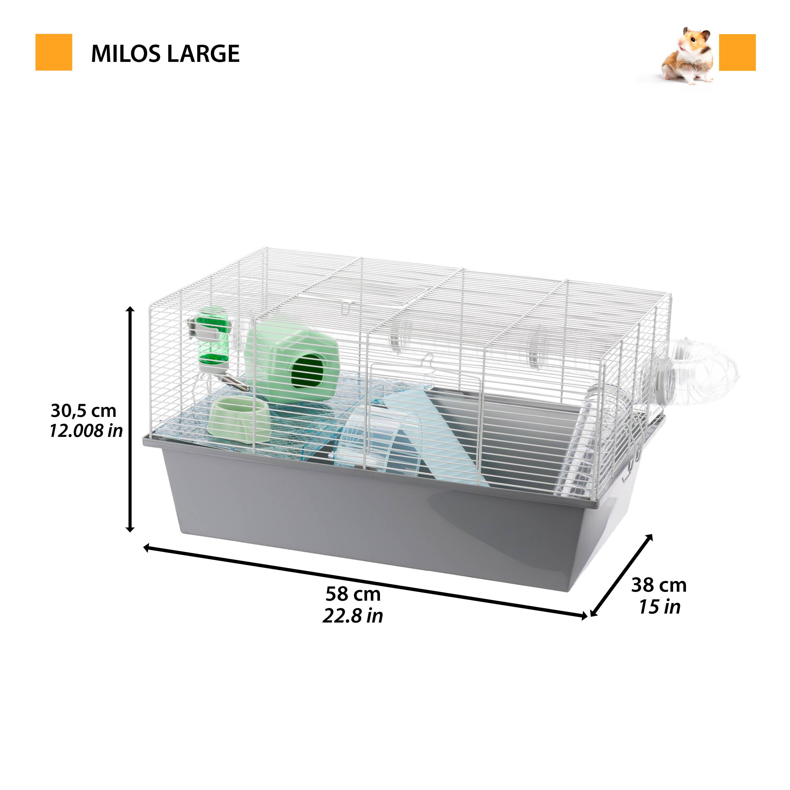 Ferplast - Cage pour Hamsters MILOS LARGE avec Environnement original, Idéal pour les Enfants, Accessoires inclus - Imagen 2