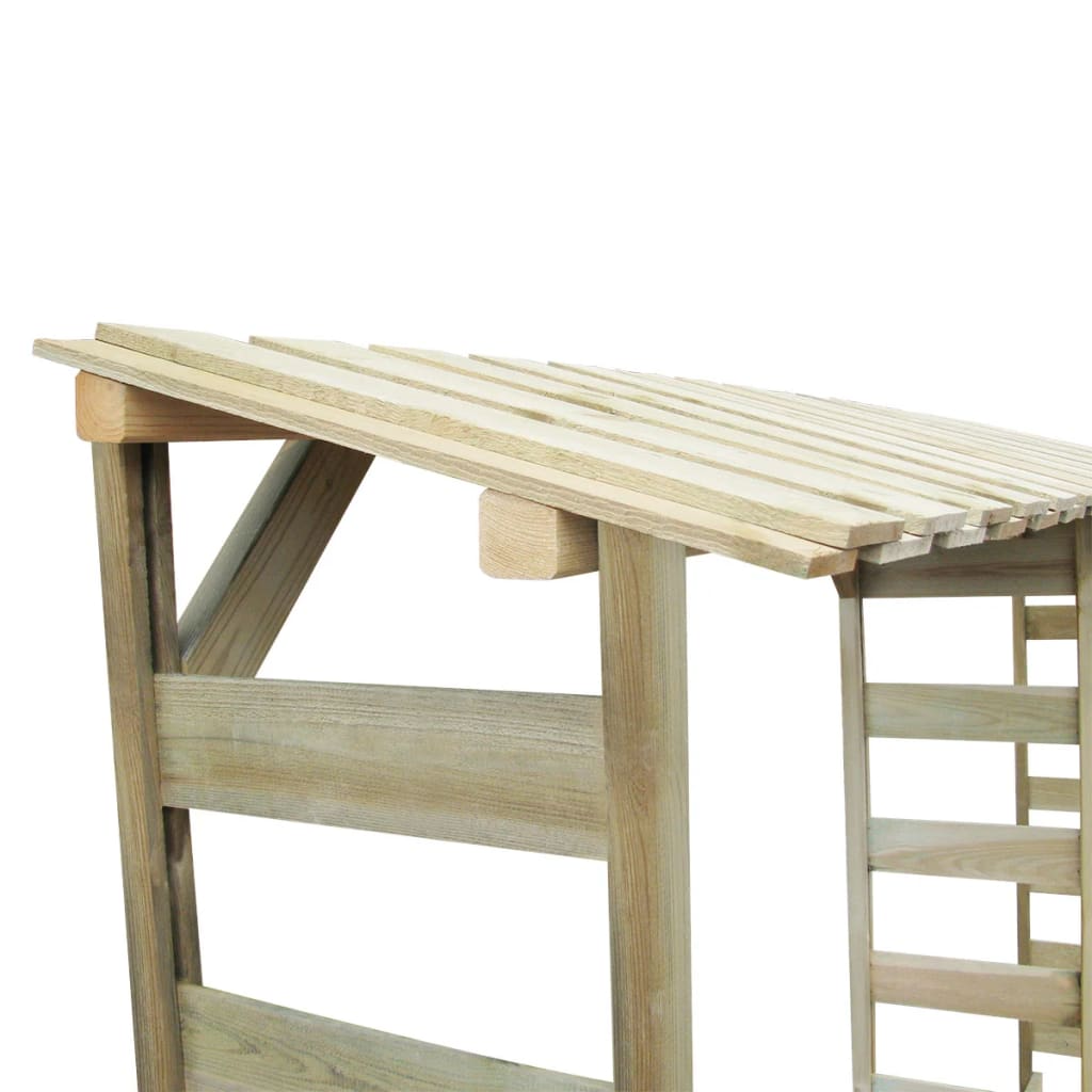 Vidaxl - Double abri de stockage du bois 300 x 44 x 176 cm Pin imprégné - vidaXL - Imagen 3