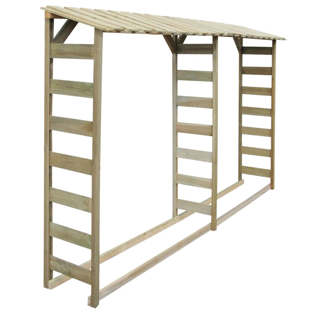 Vidaxl - Double abri de stockage du bois 300 x 44 x 176 cm Pin imprégné - vidaXL - Imagen 2