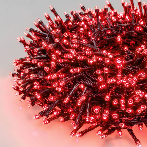 Lotti - Guirlande lumineuse rouge Boa 20 mètres 1000 LED extérieur 8 modes 24V IP44 Lotti - Imagen 5
