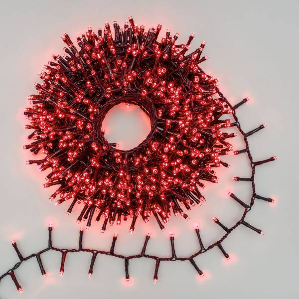 Lotti - Guirlande lumineuse rouge Boa 20 mètres 1000 LED extérieur 8 modes 24V IP44 Lotti - Imagen 1