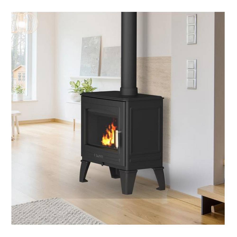 Supra - Poêle à bois 8.7kw noir FR9016210B Supra - Imagen 1